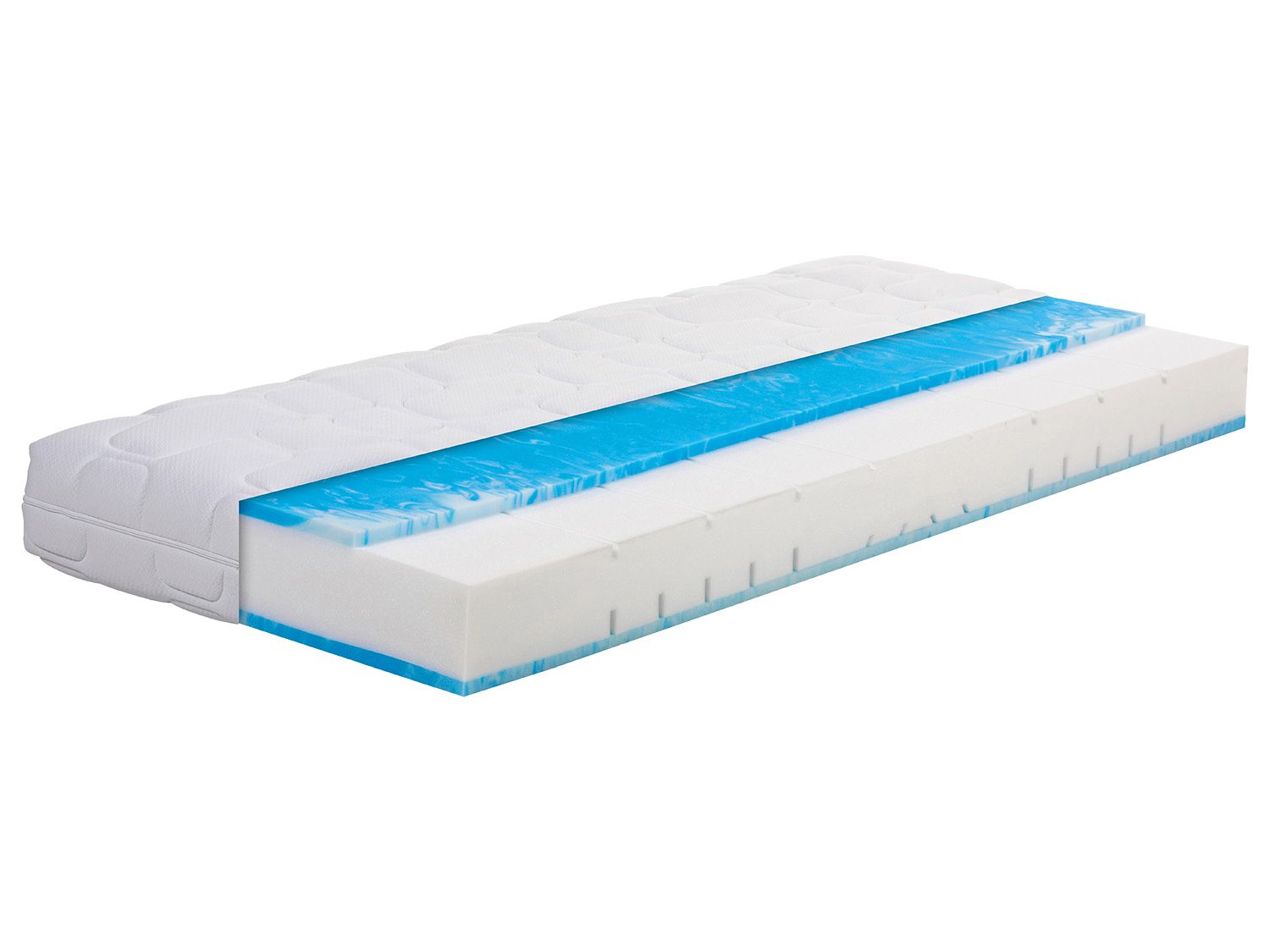 BeCo Matelas en mousse confort Ortho-Dynamic, 7 zones, H2/H3 ou H3/H4