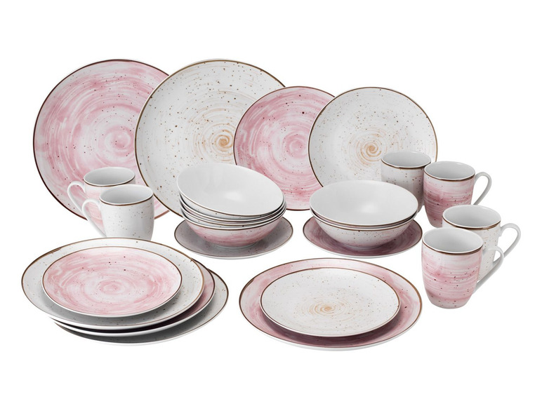 Aller en mode plein écran : vanWell Service de table en porcelaine, 18 ou 24 pièces - Image 6