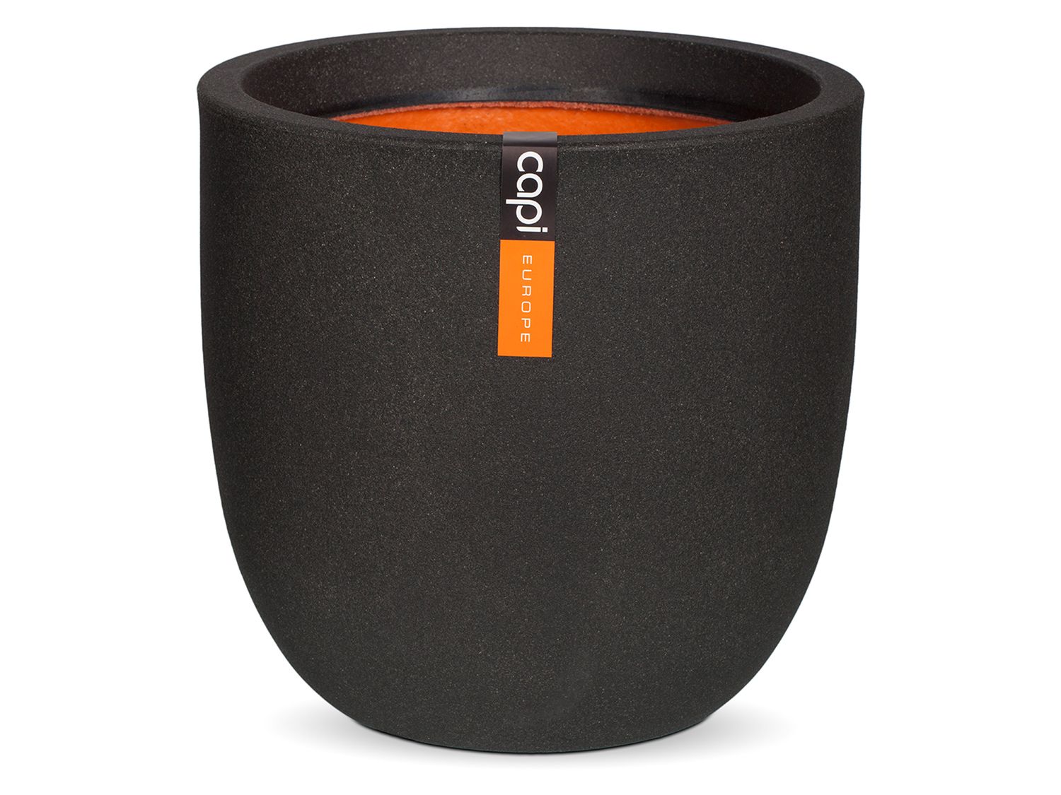 Capi Europe Pot de plantation »Smooth«, rond, noir (35x35x34 cm)