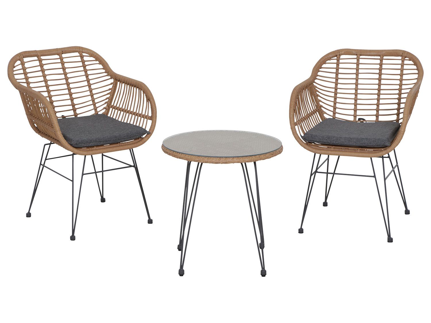 SIENA GARDEN Tiros set de meubles pour balcon, 3 pièces