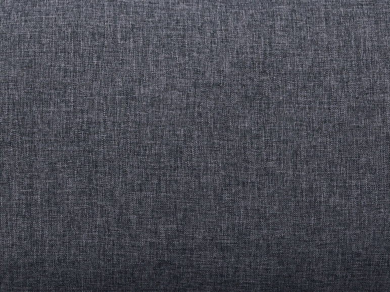 Un tissu gris foncé à armure serrée.