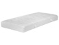 Un matelas blanc avec une housse matelassée.