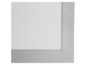 Le coin d'un luminaire LED gris.