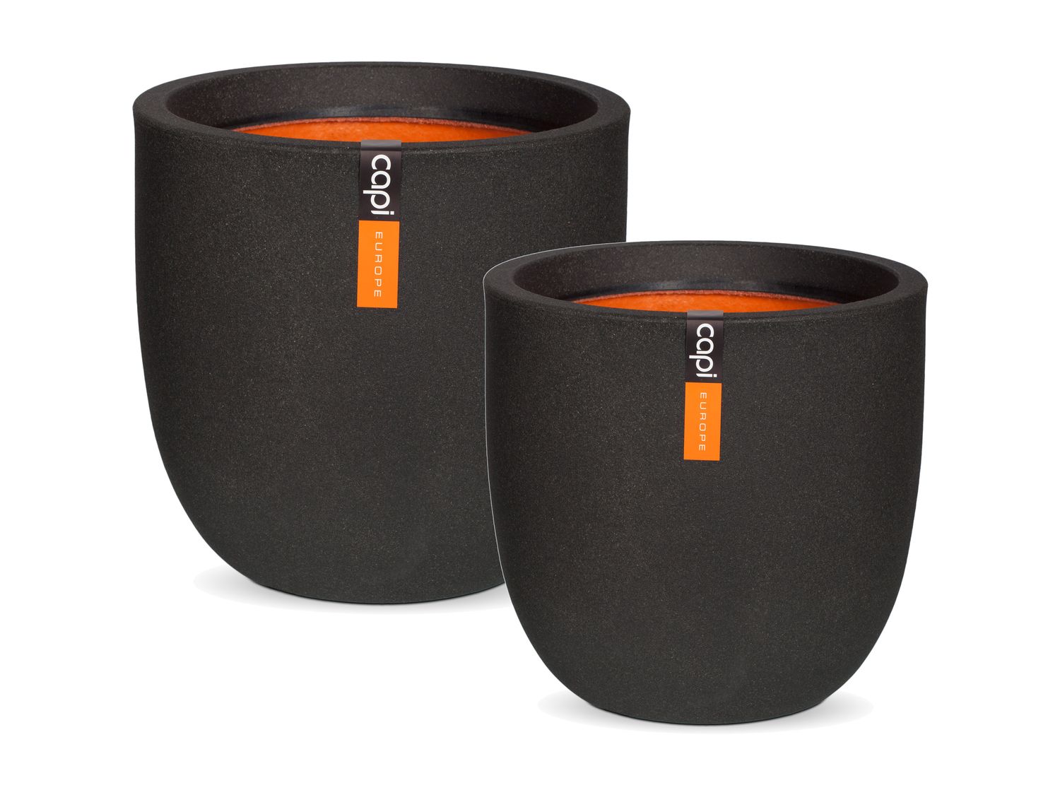 Capi Europe Pot de plantation »Smooth«, rond, noir
