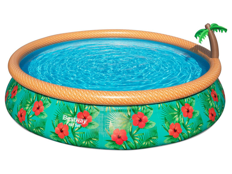 Aller en mode plein écran : Bestway Fast Set Piscine avec palmier Paradise palms - Image 1