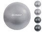 Un ballon de gymnastique gris Schildkröt disponible en différentes tailles.