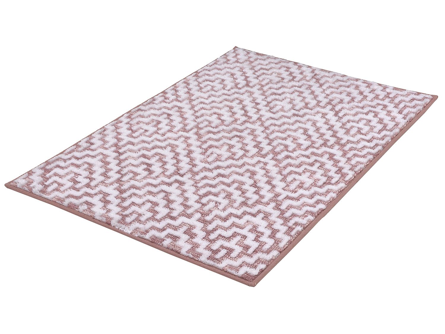 Kleine Wolke Tapis de bain « Botany », différentes tailles disponibles, en coton, avec effet de relief (60 x 90 cm, rose)