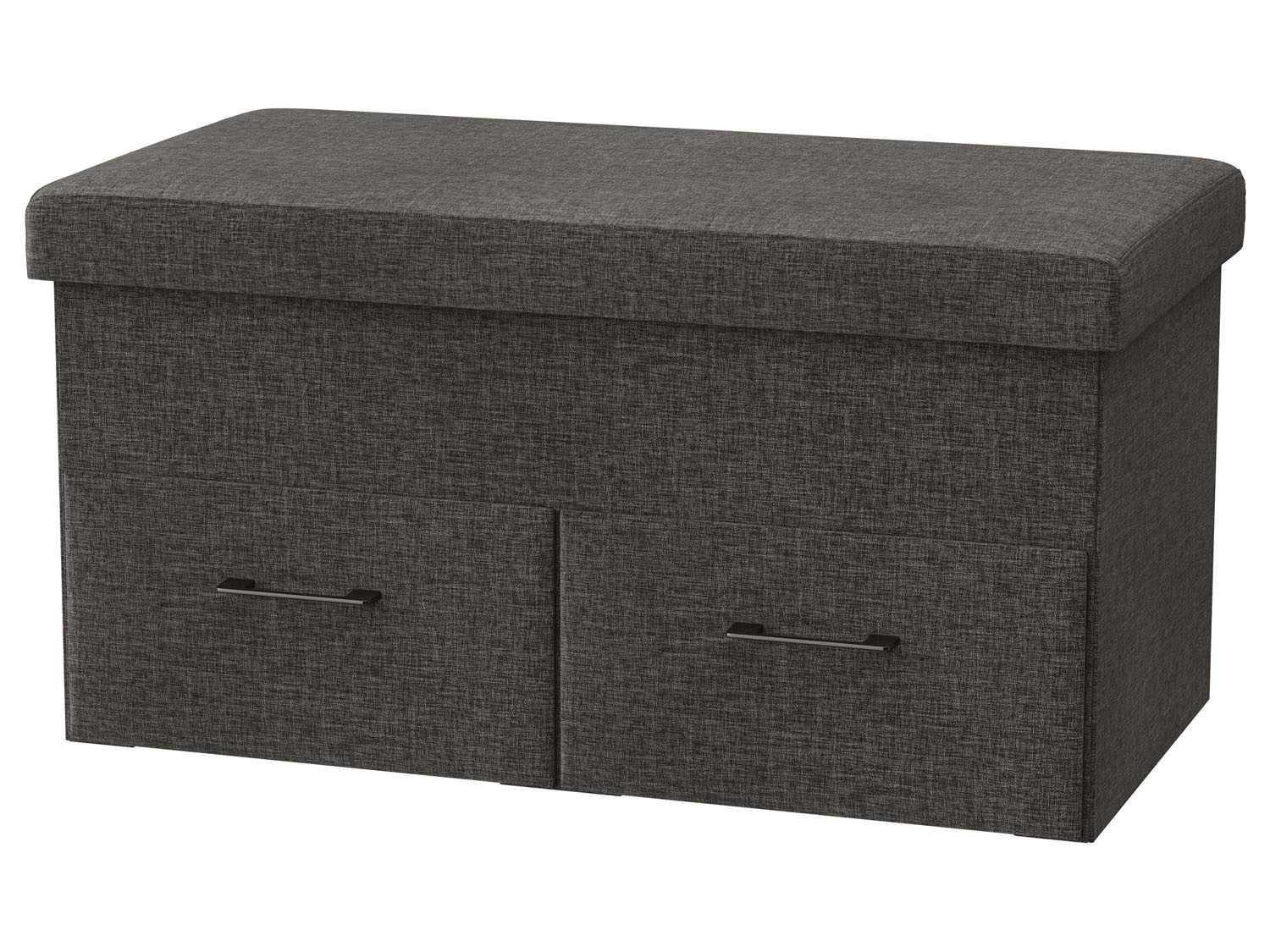 LIVARNO home Banc-coffre de rangement pliable avec 2 compartiments, 21 L