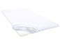 Drap housse blanc pour matelas.