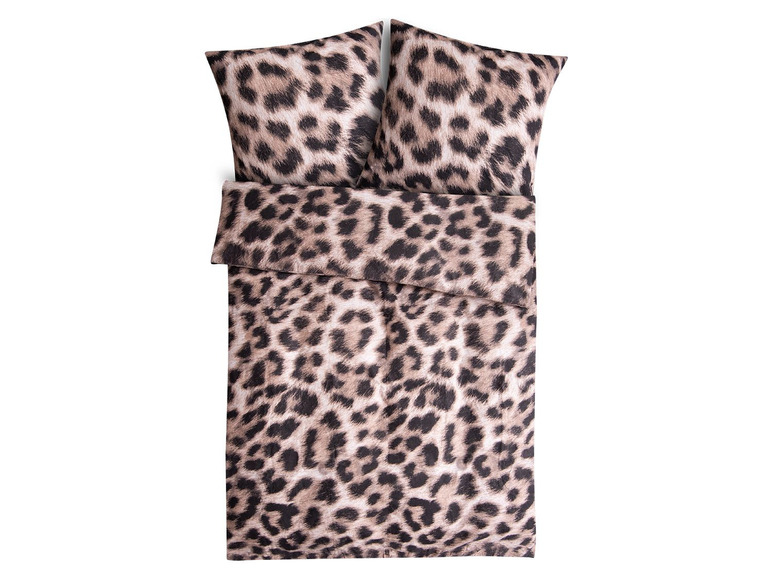 Aller en mode plein écran : Face-2-Face Parure de lit en flanelle motif léopard, 135-200 x 200-220 cm - Image 4