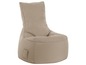 Fauteuil pouf beige