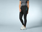 Leggings noirs avec imprimé Mickey Mouse