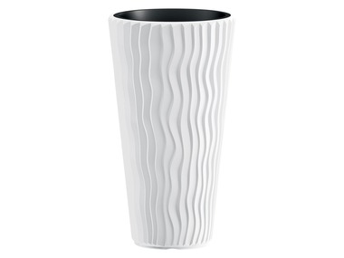 Prosperplast Pot à fleurs Sandy Slim, aspect ondulations