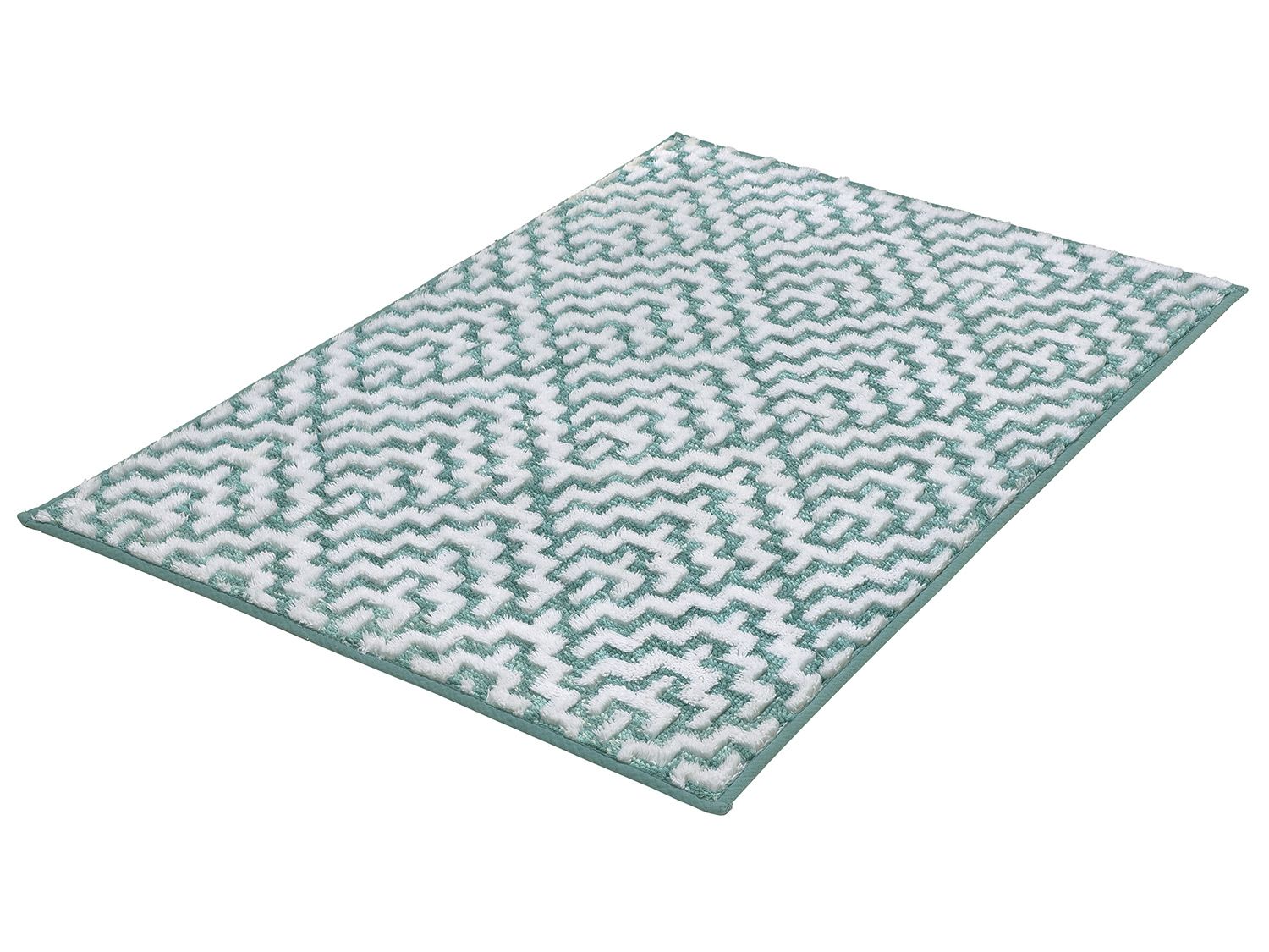 Kleine Wolke Tapis de bain « Botany », différentes tailles disponibles, en coton, avec effet de relief (60 x 90 cm, vert)