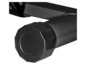 Capuchon de protection noir pour un tube en métal.