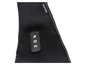 Coussin de massage noir avec panneau de commande Silvercrest.