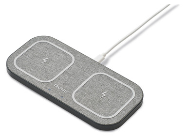 TRONIC® Pad de chargement QI Dual (blanc)