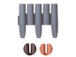 Bordure de jardin en plastique gris, disponible en trois couleurs.