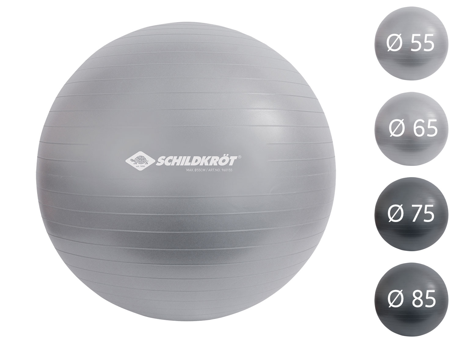 Schildkröt Ballon de gym pour les personnes mesurant entre 160 et 185 cm