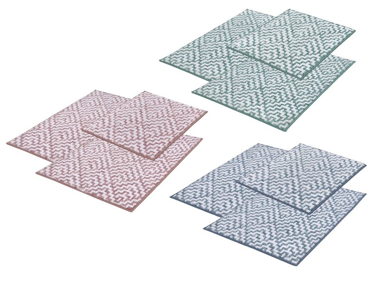 Aller en mode plein écran : Kleine Wolke Tapis de bain « Botany », différentes tailles disponibles, en coton, avec effet de relief - Image 1