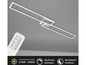 Plafonnier LED moderne avec télécommande, dimmable et fonction de veilleuse.