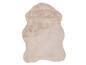Tapis beige en fausse fourrure