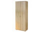 Une armoire en bois à deux portes.
