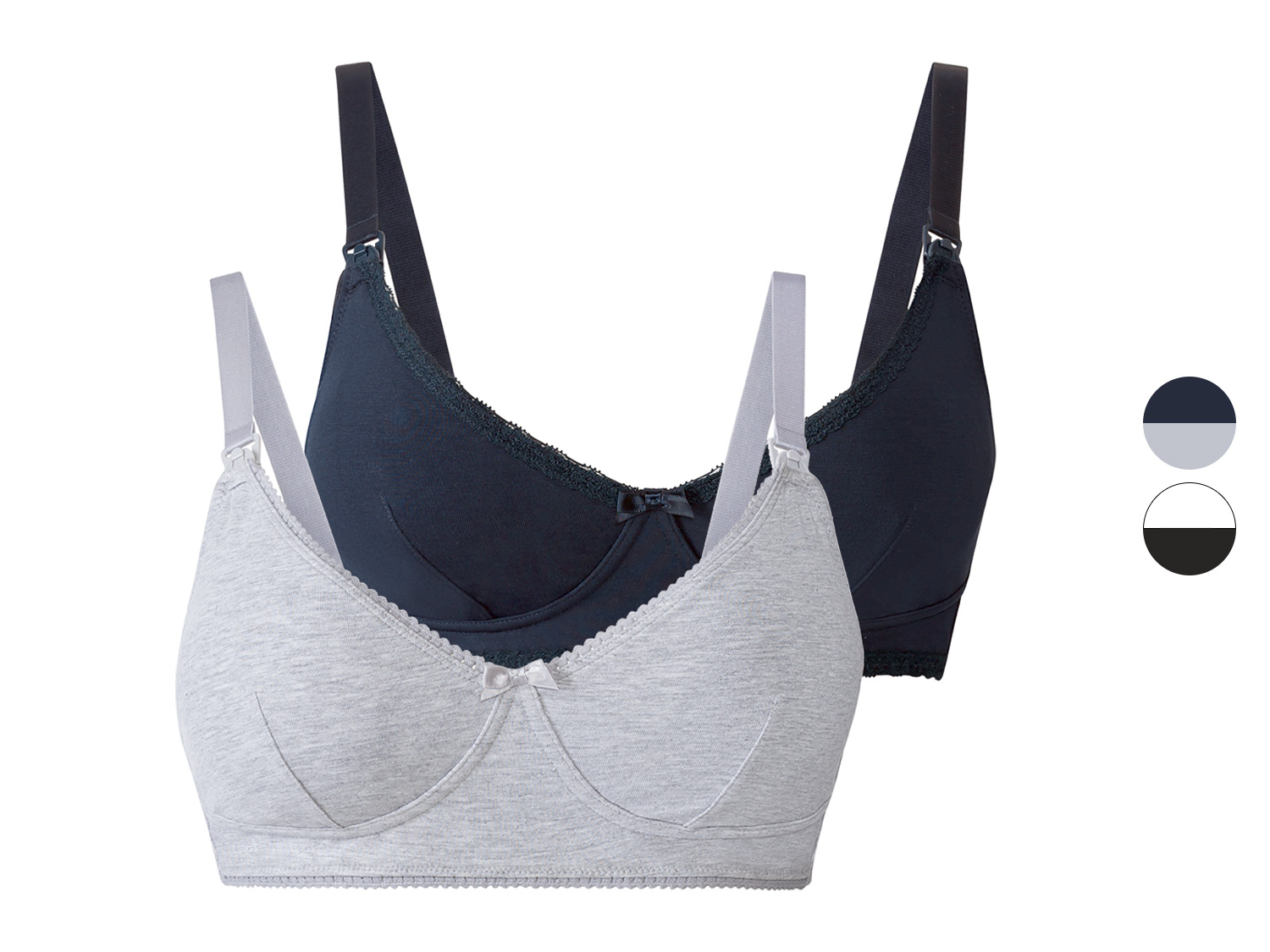 esmara® Lot de 2 soutiens-gorges d'allaitement femme