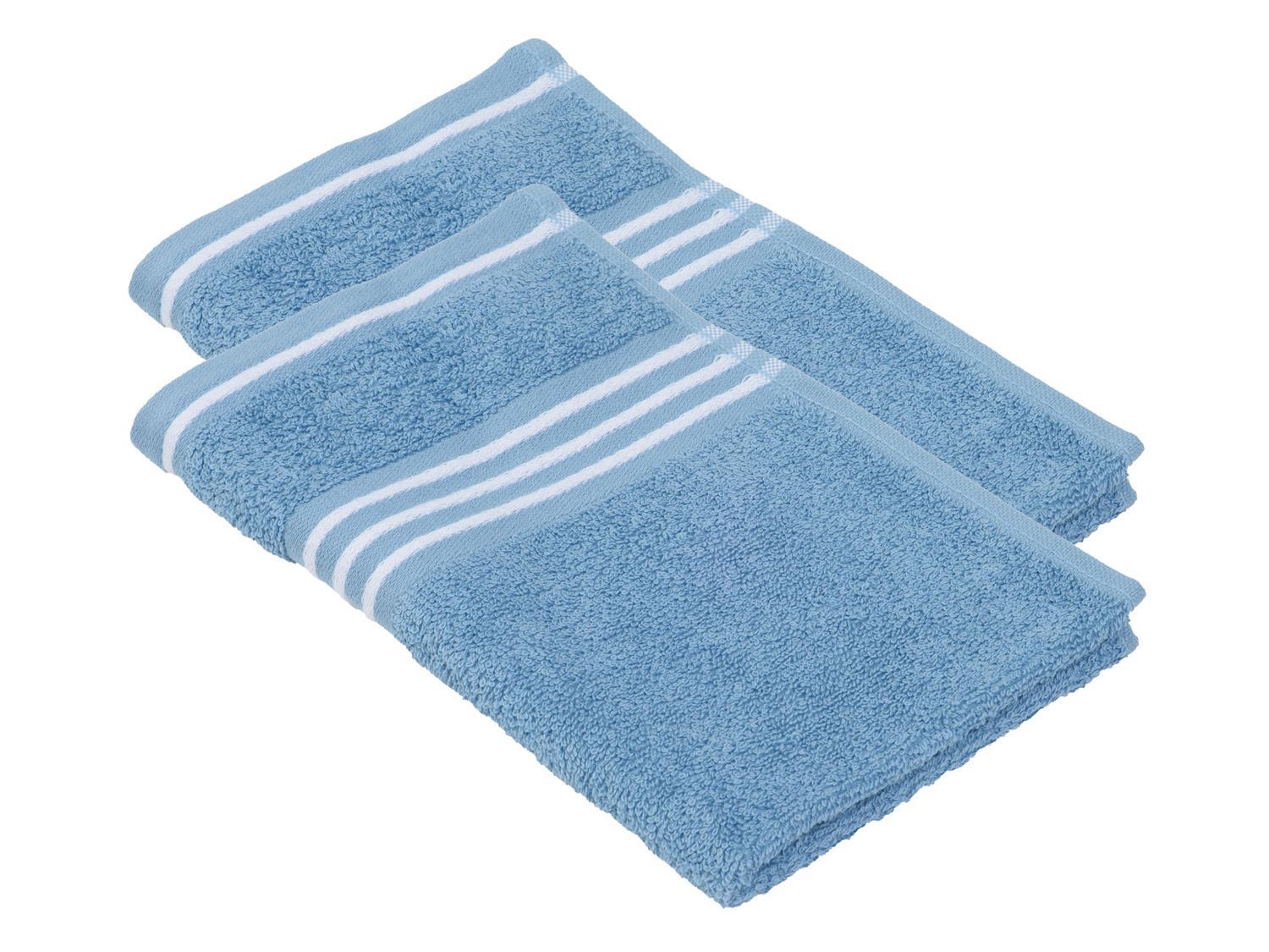 Gozze+Petites+serviettes+Rio,+par+lot+de 2,+30+x+50+cm+chacune+(bleu)