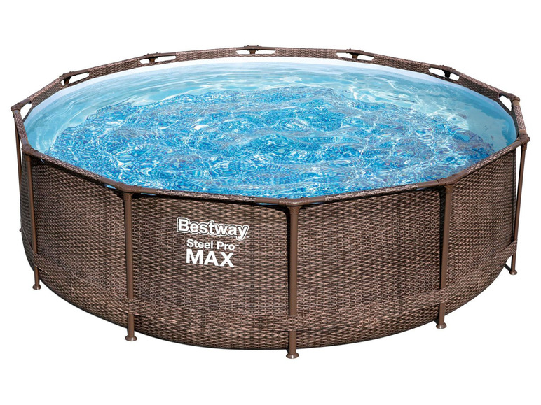 Aller en mode plein écran : Bestway Kit complet piscine Steel Pro Max™ DELUXE SERIES™ Framepool, Ø 366 x 100 cm - Image 1