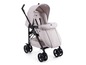 Une poussette Chicco beige avec des roues.