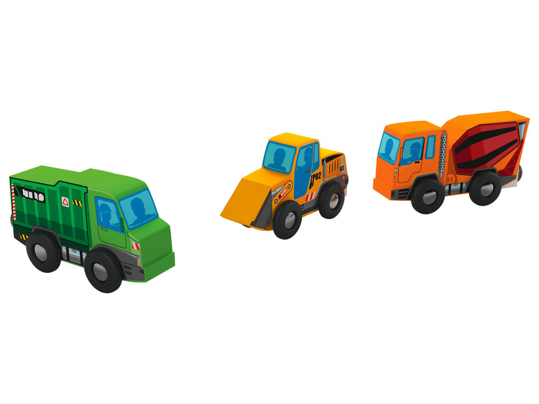 Aller en mode plein écran : Playtive Set de véhicules en bois, 3 pièces - Image 7