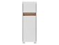 Armoire blanche avec des détails en bois