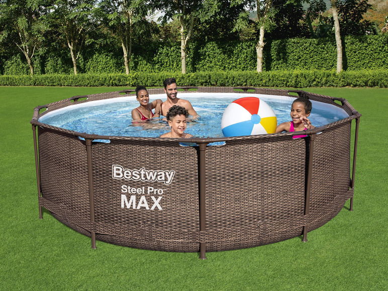Aller en mode plein écran : Bestway Kit piscine hors sol Steel Pro Max™, avec pompe de filtration - Image 2
