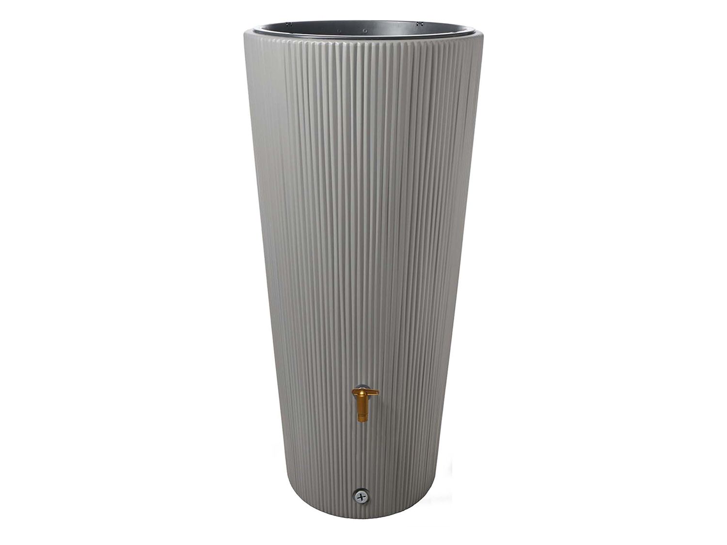 4rain Récupérateur d'eau de pluie VASO 2in1 Decor, 220 L (gris zinc)