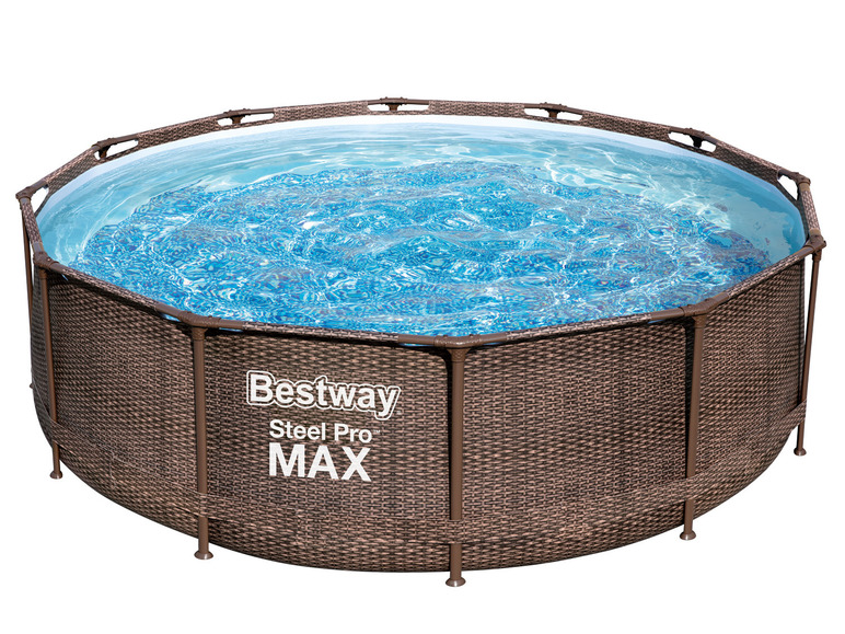 Aller en mode plein écran : Bestway Kit piscine hors sol Steel Pro Max™, avec pompe de filtration - Image 1