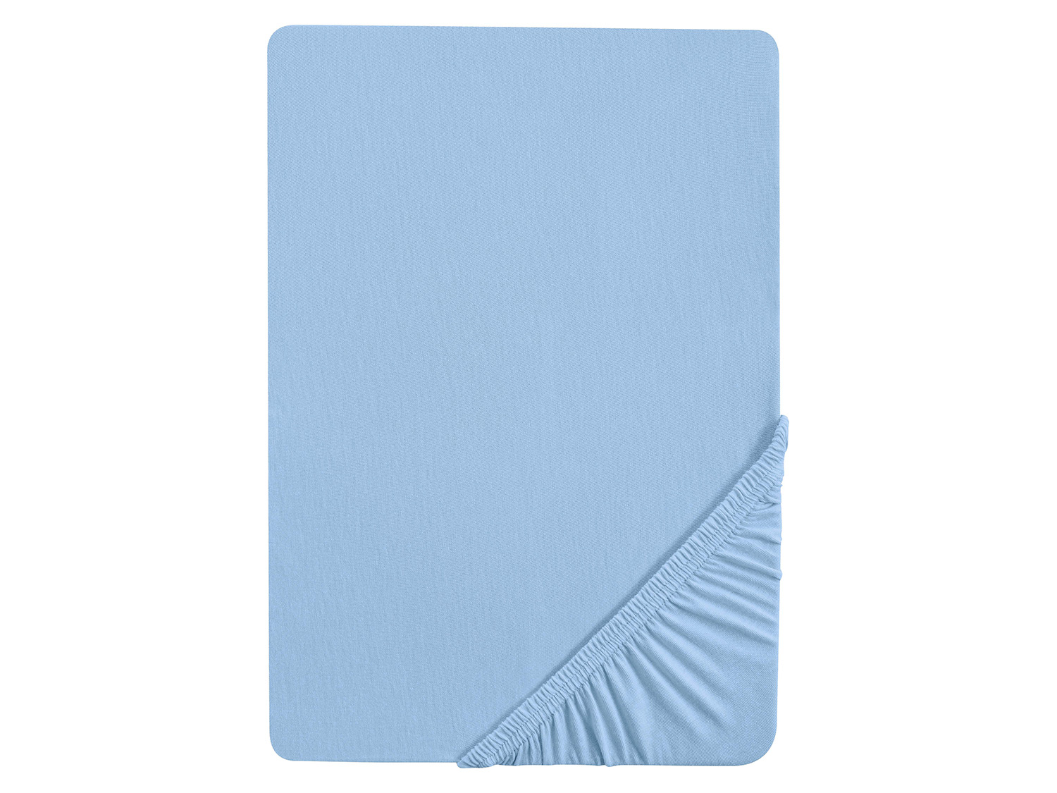 Biberna Drap-housse en jersey, 90-200 x 200-220 cm (bleu clair, 140 - 160 x 200 cm)