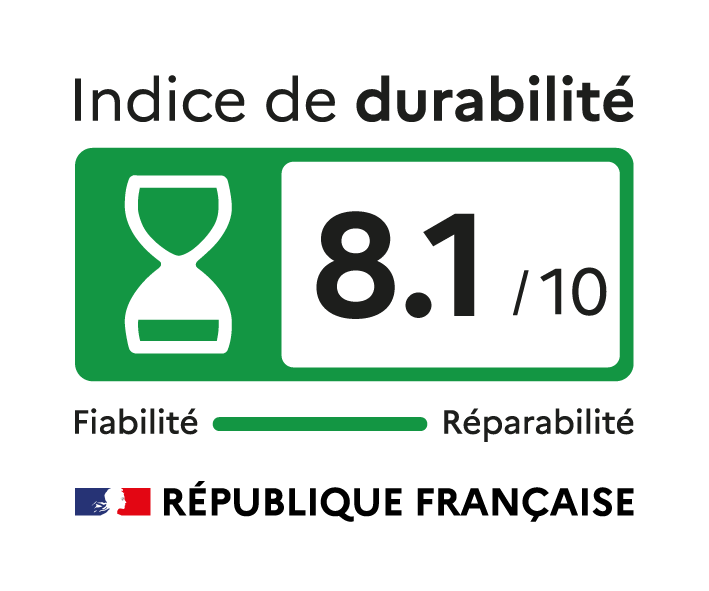 Indice de durabilité : 8.1 / 10
