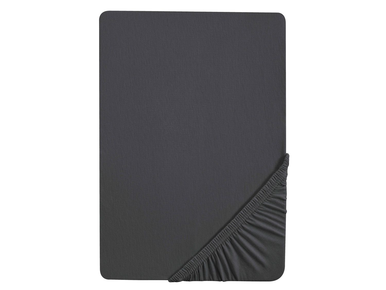 Biberna Drap-housse en jersey (charbon, 90-100 x 200 cm)