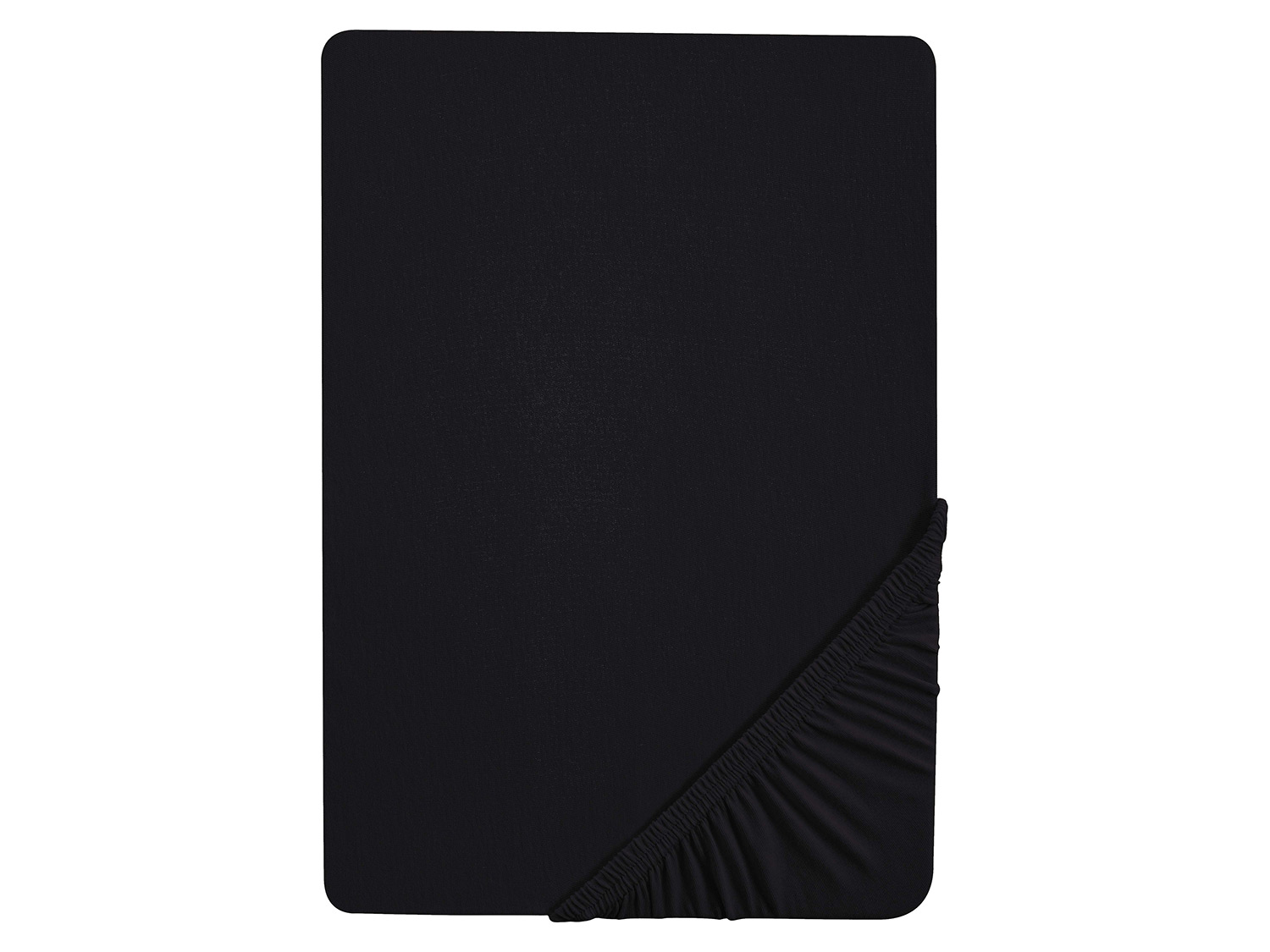 Biberna Drap-housse en jersey, 90-200 x 200-220 cm (noir, 90-100 x 200 cm)