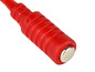 Câble rouge avec connecteur magnétique.