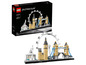Ensemble LEGO Architecture avec le London Eye, Big Ben et Tower Bridge.