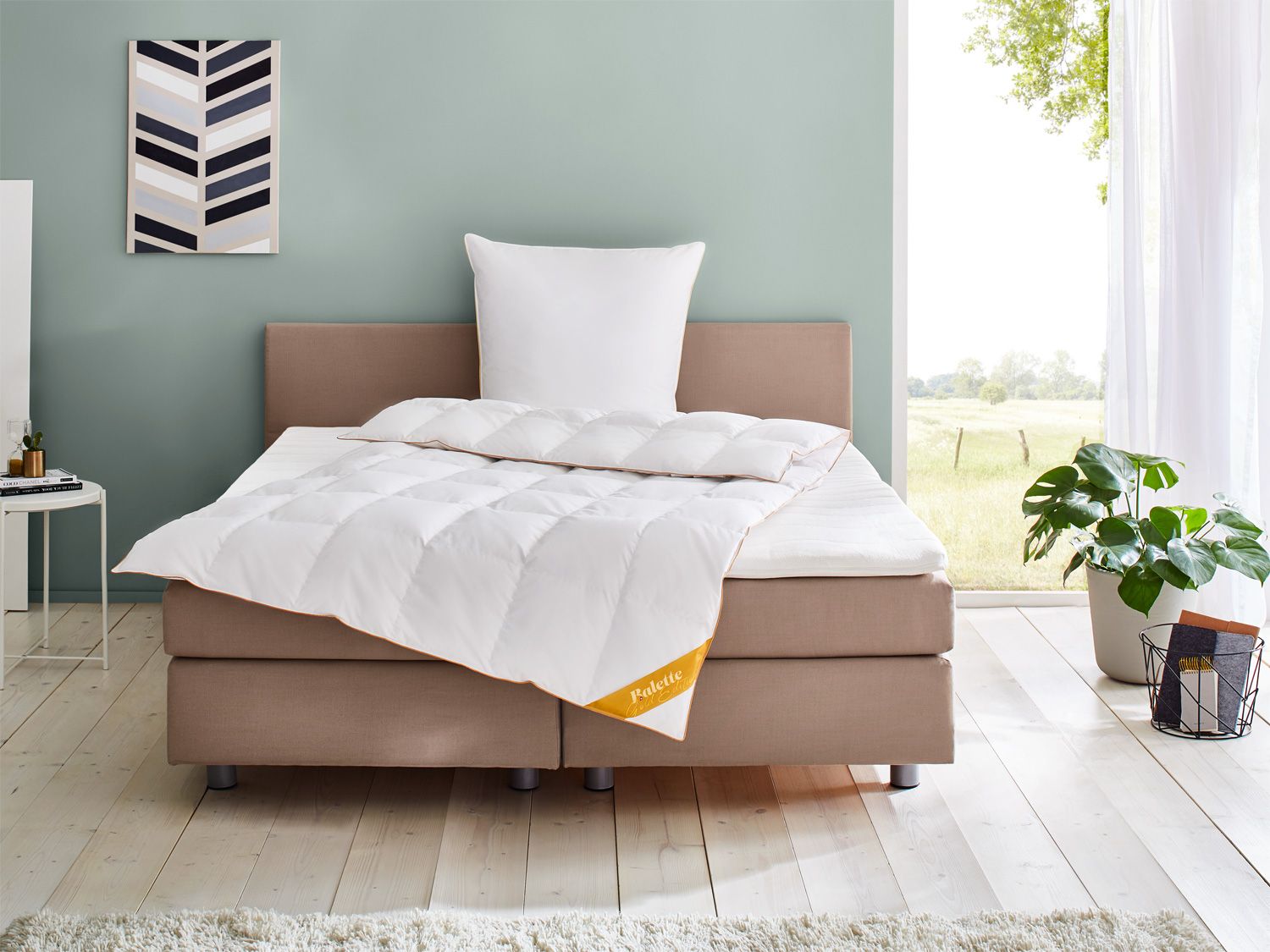 Balette Couette à cassettes en duvet d'oie   (155 X 220 CM)
