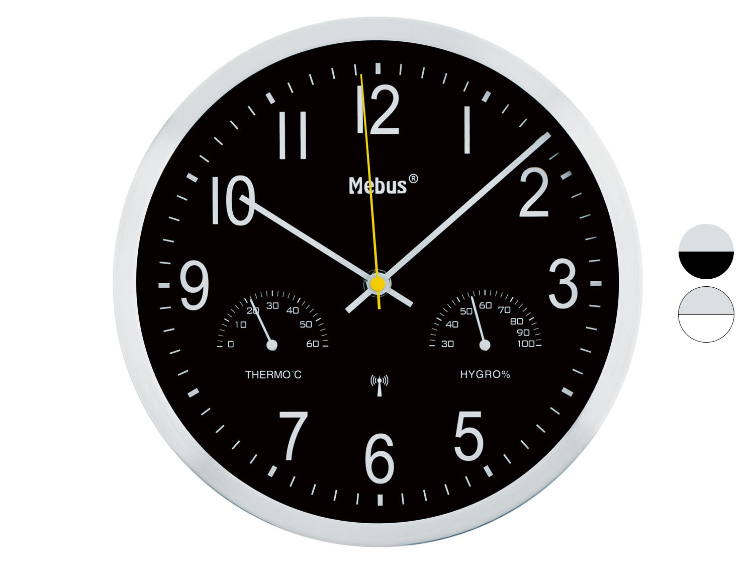 MEBUS Horloge murale, Ø 25 cm