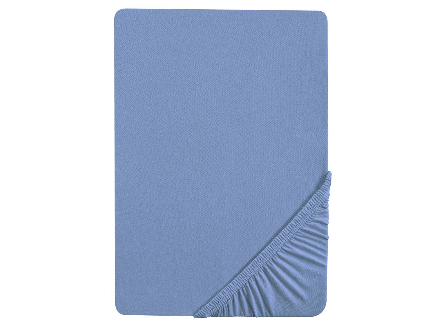 Biberna Drap-housse en jersey (bleu, 140 - 160 x 200 cm)