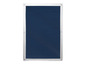 Une toile de fond photographique bleu foncé avec une bordure blanche.