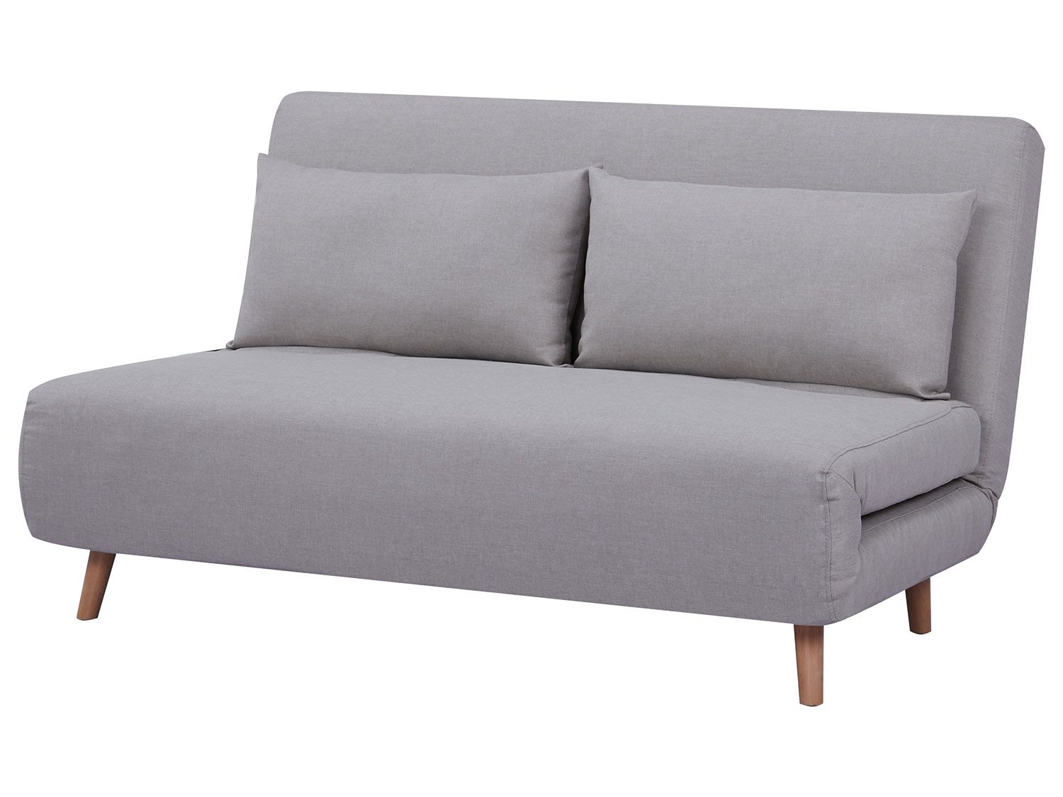 HappyHome Fauteuil chauffeuse convertible  (gris clair , largeur 141 cm)