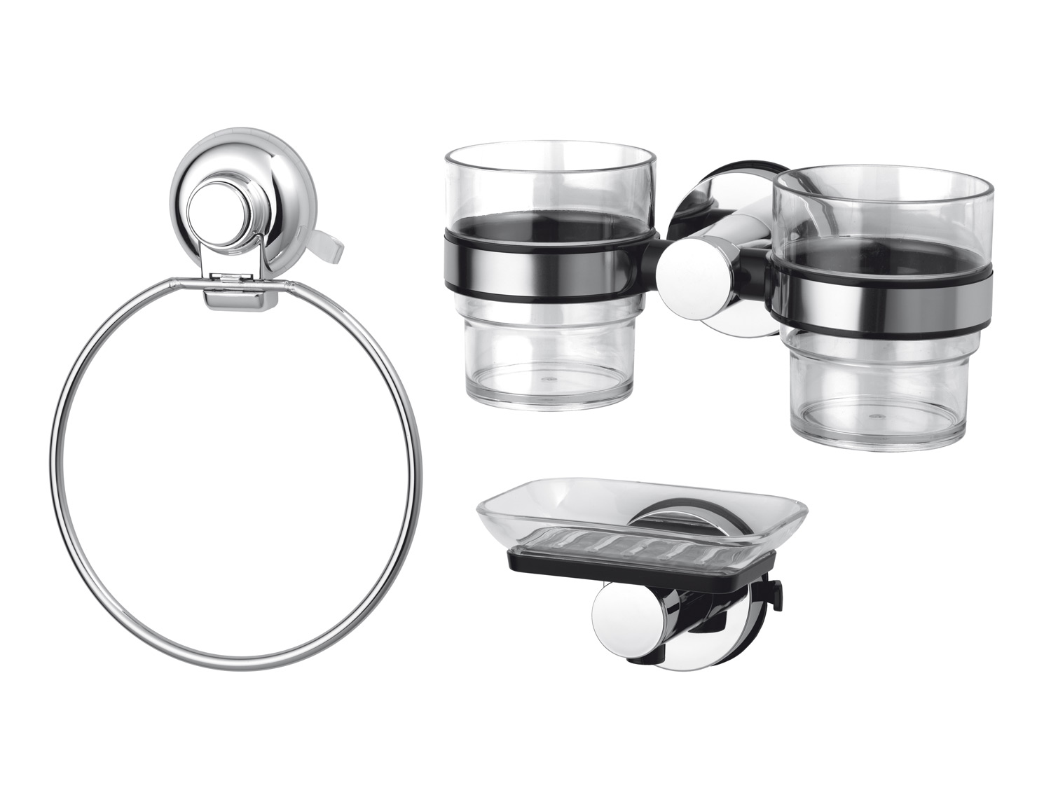 GSW HOOKIE System® argenté (Bain 3 pièces., Set M)