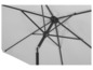Un parasol gris avec un poteau noir