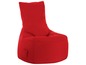Fauteuil pouf rouge